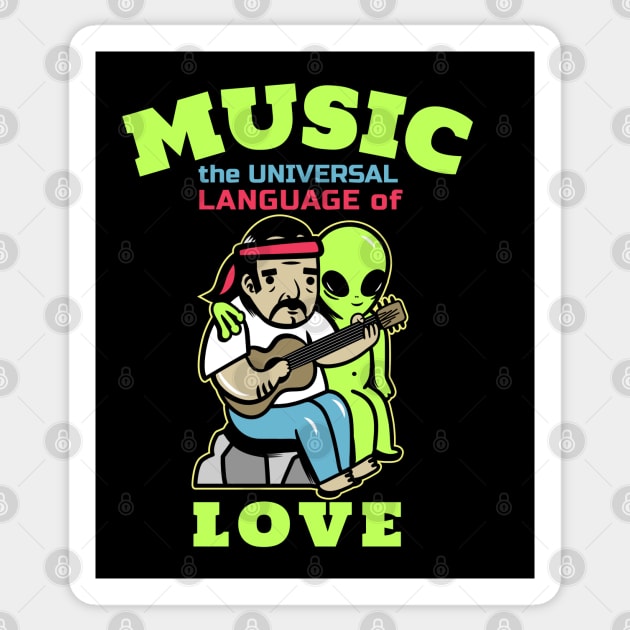 Music, the Universal Language of Love Sticker by DeliriousSteve